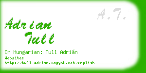 adrian tull business card